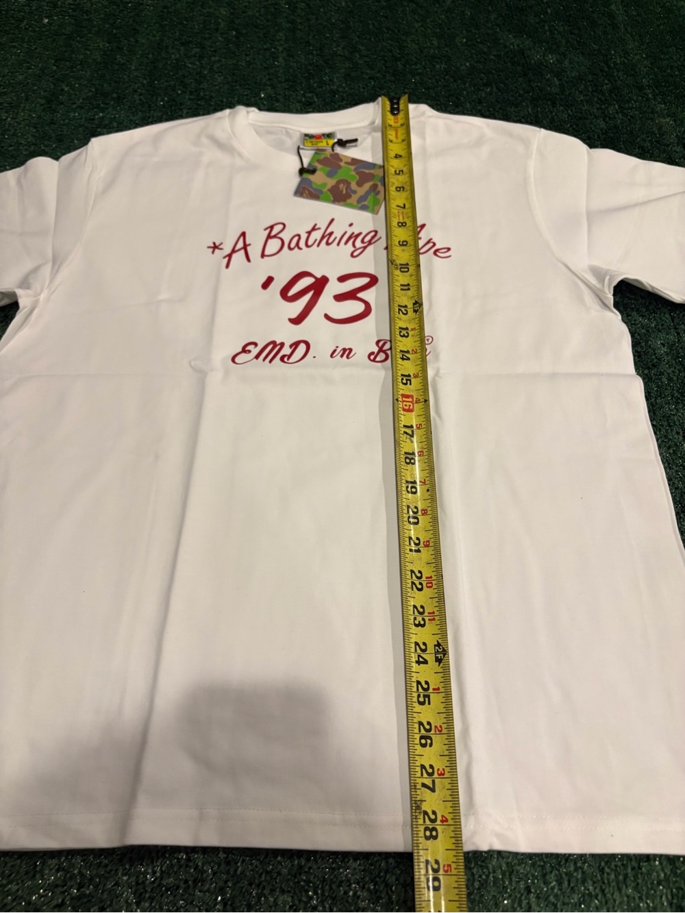 A Bathing Ape '93 White Short-Sleeve Graphic Tee - Picture 7 of 8